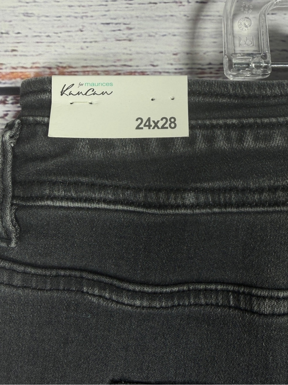 Plus Size KanCan™ Skinny High Rise Black Jean size 24W - Picture 5 of 9
